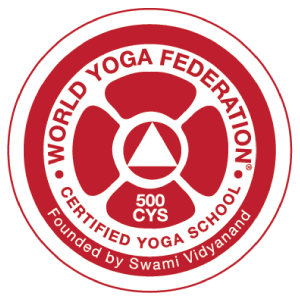 Sello del certificado de World Yoga Federation 500 CYS